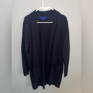 Apt. 9 Women's Black Textured Cardigan